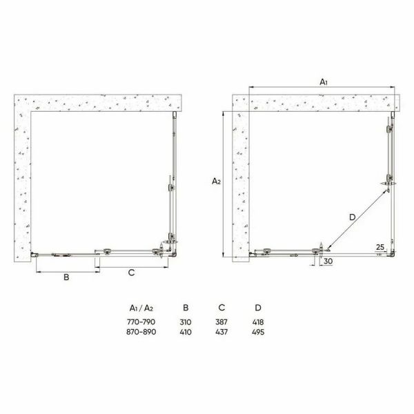 Душевой уголок Veconi RV-113B 80х80х185 см