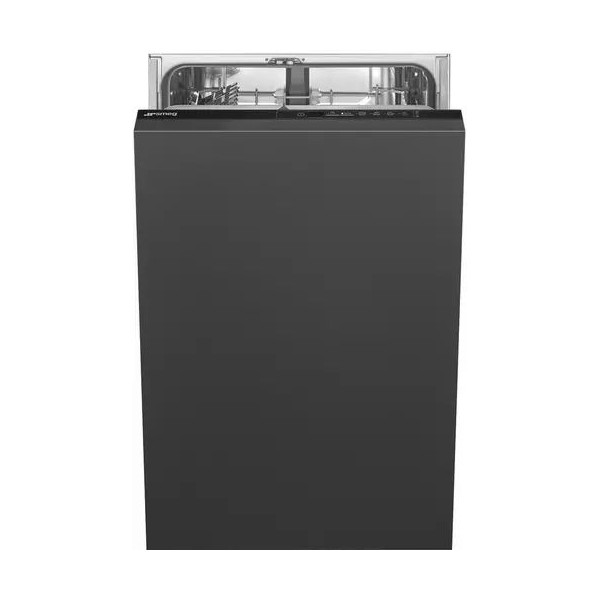 Встраиваемая посудомоечная машина Smeg ST4512IN узкая, черный